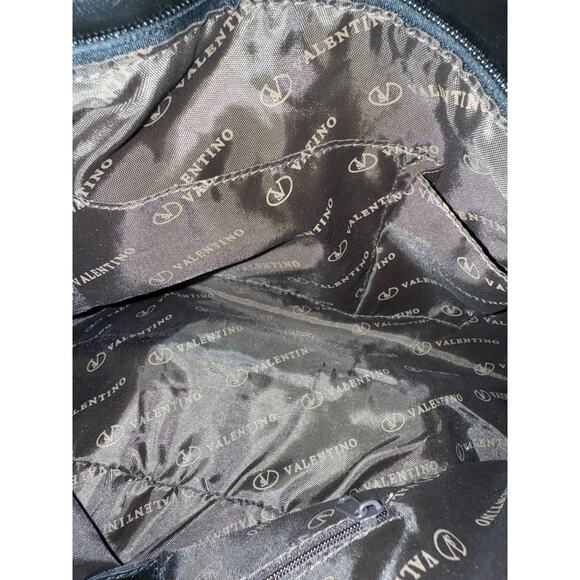 Valentino by Serendipity Valentino leather black bag on a short handle - Picture 8 of 12